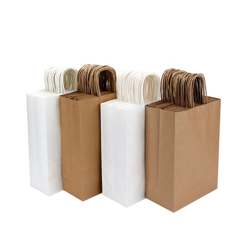 High Quality Kraft Paper Bags With Twisted Handles 1 Pack Of 25pcs Kb005 1158